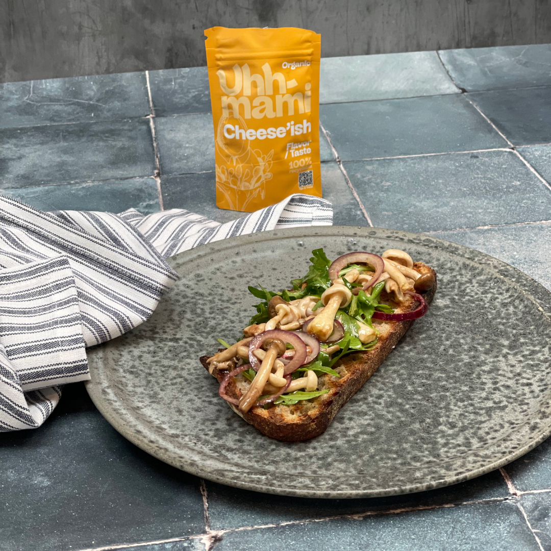 Ristet brød med sopp